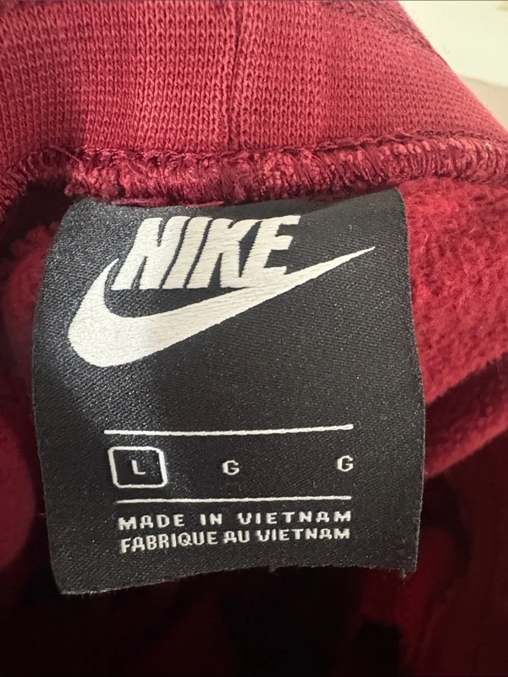 Nike Red And Gold Swoosh Jogger Sweatpants Size L